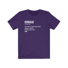 Load image into Gallery viewer, "SINGLE" Jersey Short Sleeve Tee (9 fashion colors)