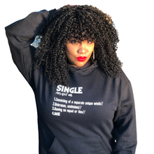 Load image into Gallery viewer, "SINGLE" Unisex Hoodie (6 fashion colors)
