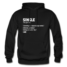 Load image into Gallery viewer, "SINGLE" Unisex Hoodie (4 fashion colors) - black