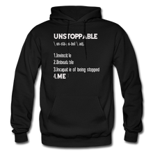 Load image into Gallery viewer, "UNSTOPPABLE" Hoodie (6 Fashion Colors) - black
