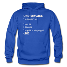 Load image into Gallery viewer, "UNSTOPPABLE" Hoodie (6 Fashion Colors) - royal blue