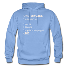 Load image into Gallery viewer, "UNSTOPPABLE" Hoodie (6 Fashion Colors) - carolina blue