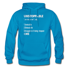 Load image into Gallery viewer, "UNSTOPPABLE" Hoodie (6 Fashion Colors) - turquoise
