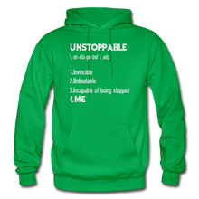 Load image into Gallery viewer, "UNSTOPPABLE" Hoodie (6 Fashion Colors) - kelly green