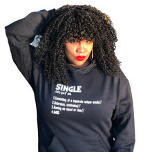 Load image into Gallery viewer, &quot;SINGLE&quot; Unisex Hoodie (6 fashion colors)