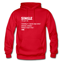 Load image into Gallery viewer, &quot;SINGLE&quot; Unisex Hoodie (4 fashion colors) - red