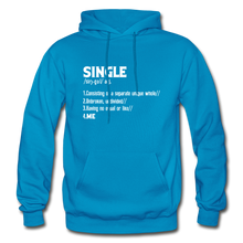Load image into Gallery viewer, &quot;SINGLE&quot; Unisex Hoodie (4 fashion colors) - turquoise