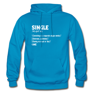 "SINGLE" Unisex Hoodie (4 fashion colors) - turquoise