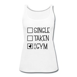 "At the Gym" Tank (9 fashion colors) - white