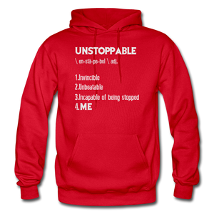 "UNSTOPPABLE" Hoodie (6 Fashion Colors) - red