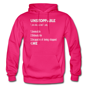 "UNSTOPPABLE" Hoodie (6 Fashion Colors) - fuchsia