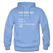 Load image into Gallery viewer, &quot;UNSTOPPABLE&quot; Hoodie (6 Fashion Colors) - carolina blue