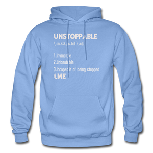 "UNSTOPPABLE" Hoodie (6 Fashion Colors) - carolina blue