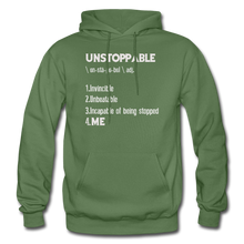 Load image into Gallery viewer, &quot;UNSTOPPABLE&quot; Hoodie (6 Fashion Colors) - military green