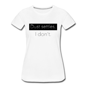 "Dust Settles" Solid Color T-Shirt - white