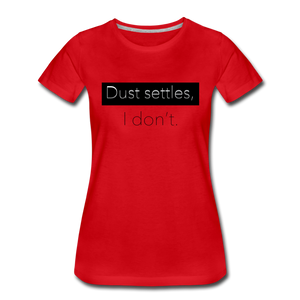 "Dust Settles" Solid Color T-Shirt - red