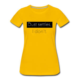 "Dust Settles" Solid Color T-Shirt - sun yellow